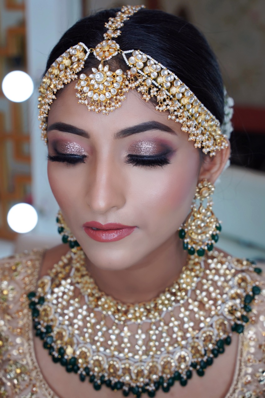 Kundan Jewellery Makeup Punjabi Bride Eye Makeup