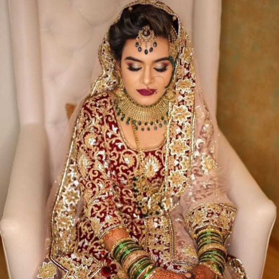 Muslim Wedding Arabic Makeup look by Tejaswini Makeup Artist Pune