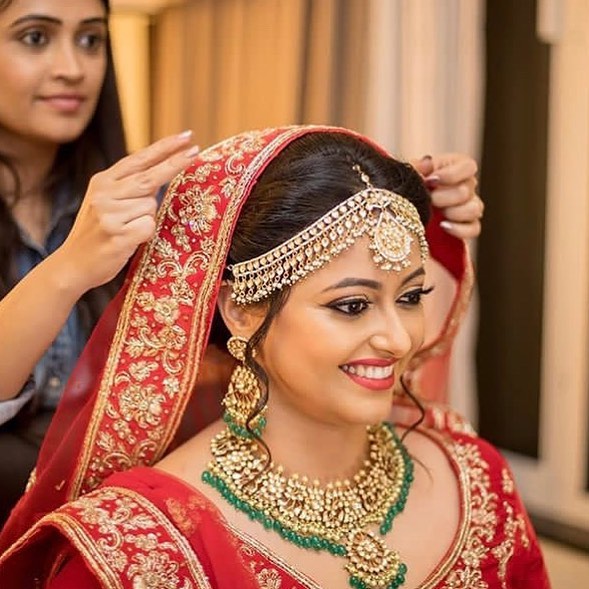 Punjabi Bride Ready for Wedding function - Tejaswini Makeup Artist Mumbai Pune Jaipur Goa Udaipur