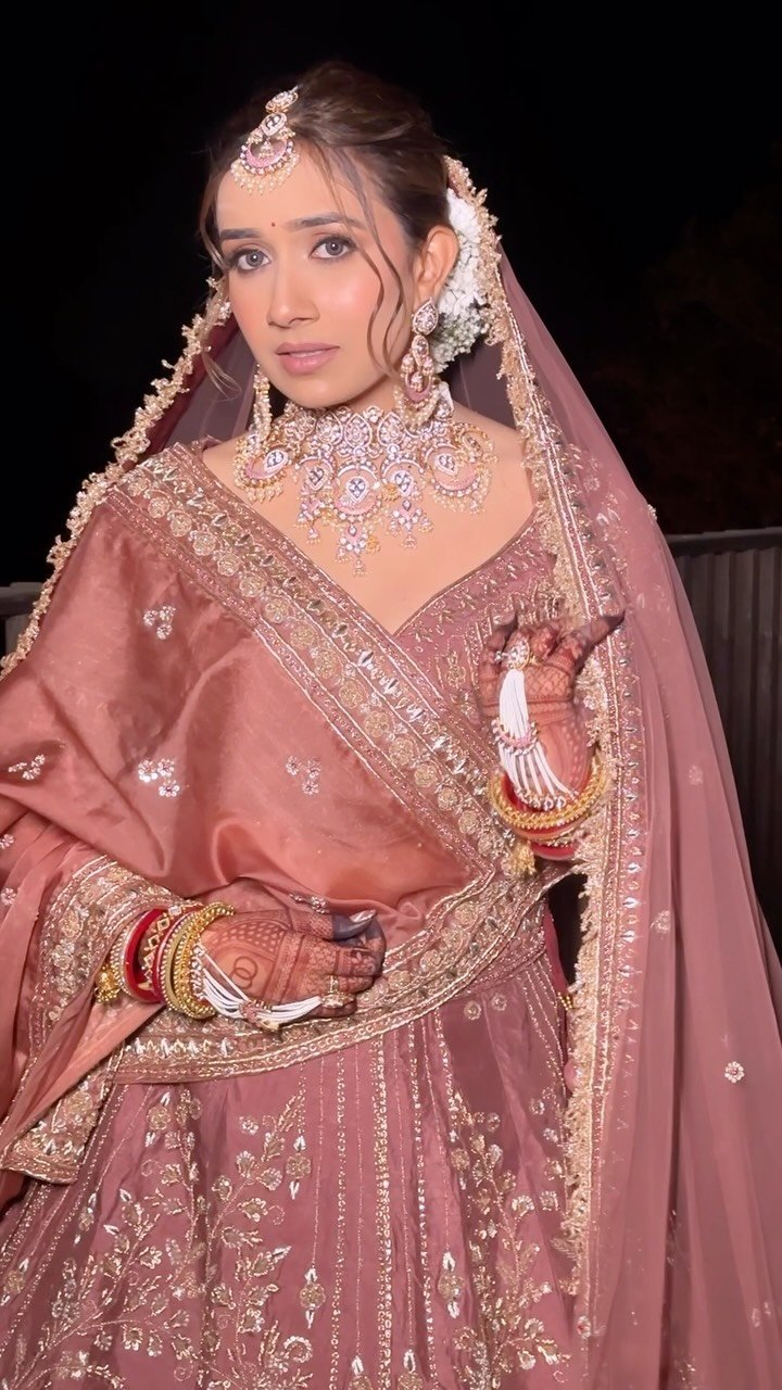 Marwadi bridal makeup look by Tejaswini