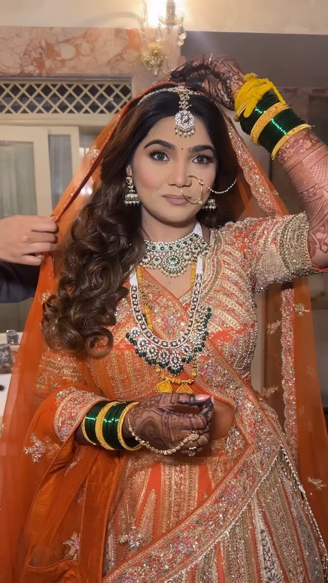 North Indian engagement makeup by Tejaswini — bridal portfolio 20