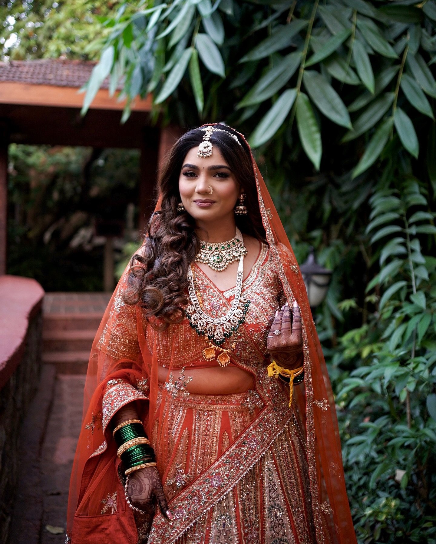 Engagement, garden light - Indian bridal makeup by Tejaswini