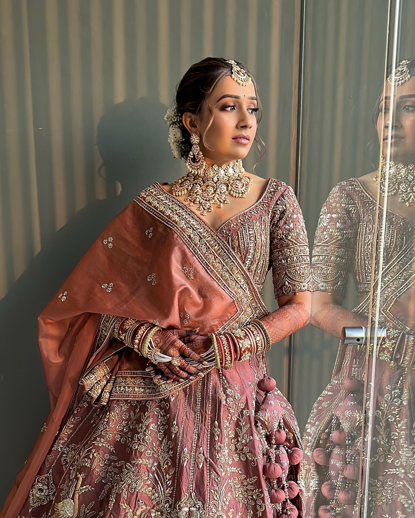 Sangeet makeup look by Tejaswini for an Indian wedding