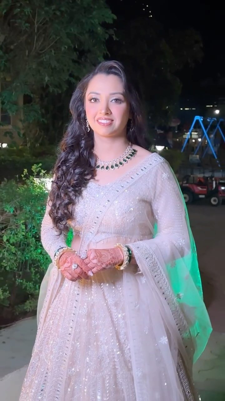 North Indian sangeet makeup reel by Tejaswini Makeup Artist
