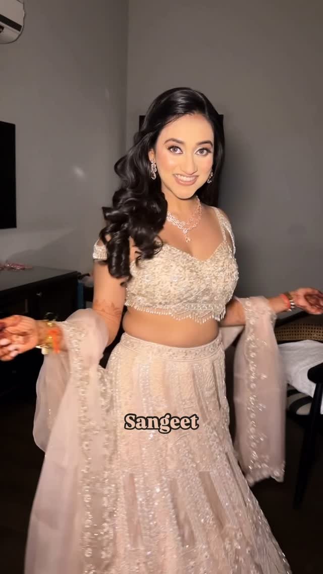 Punjabi sangeet makeup reel by Tejaswini Makeup Artist
