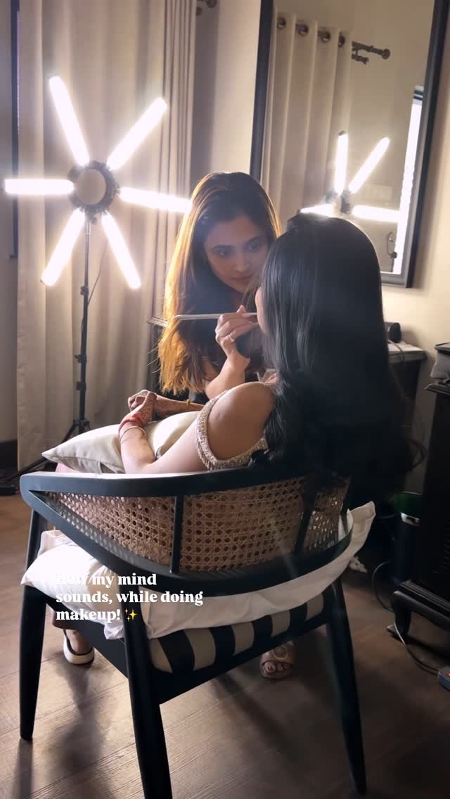 North Indian wedding makeup reel by Tejaswini Makeup Artist