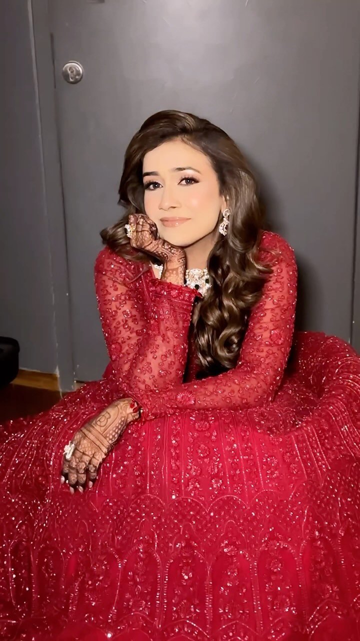 Punjabi sangeet makeup reel by Tejaswini Makeup Artist