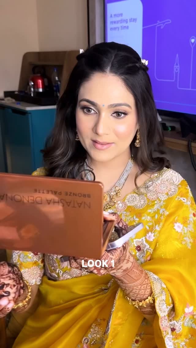 North Indian wedding makeup reel by Tejaswini Makeup Artist