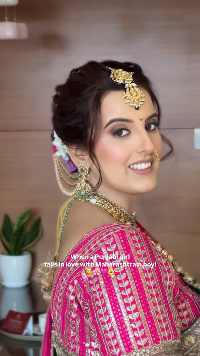 Marathi wedding makeup reel by Tejaswini Makeup Artist