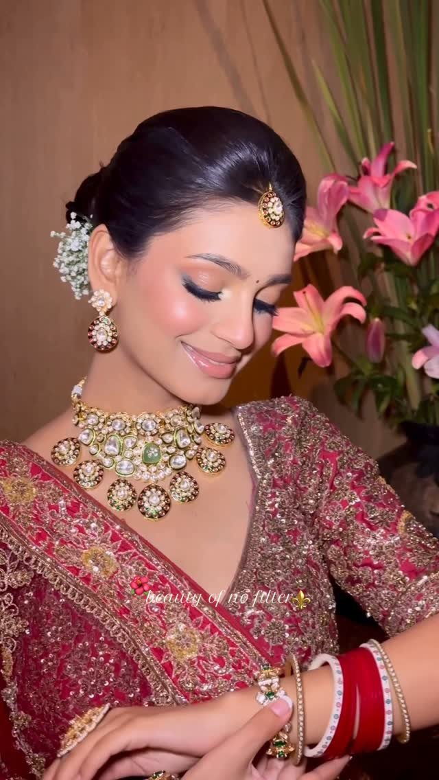 Punjabi wedding makeup reel by Tejaswini Makeup Artist