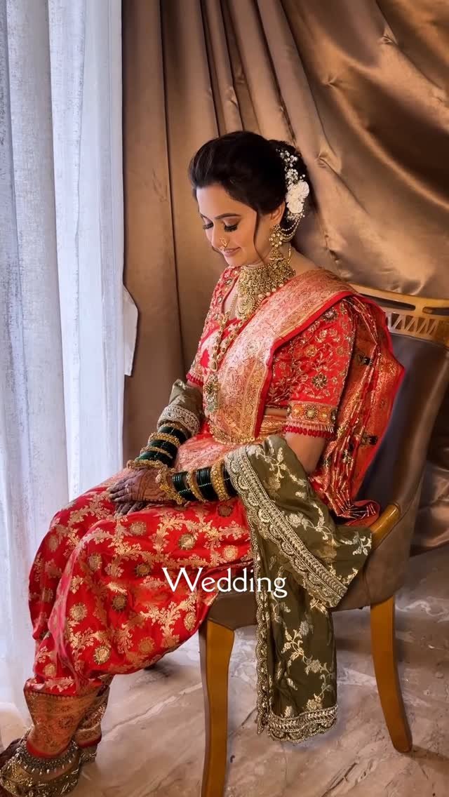 Marathi wedding makeup reel by Tejaswini Makeup Artist