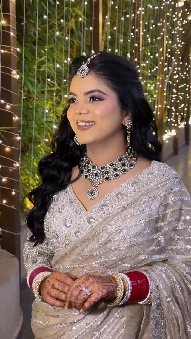 Punjabi sangeet makeup reel by Tejaswini Makeup Artist
