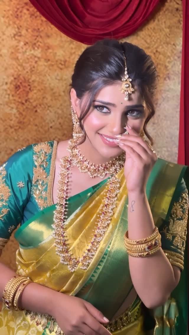 South Indian wedding makeup reel by Tejaswini Makeup Artist