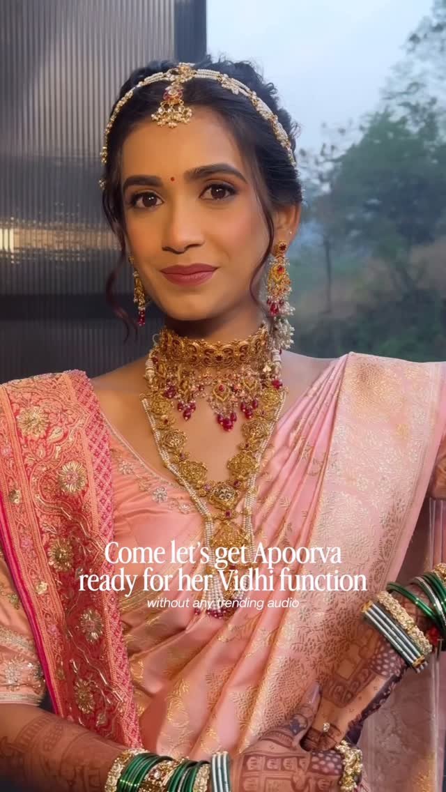 Punjabi wedding makeup reel by Tejaswini Makeup Artist