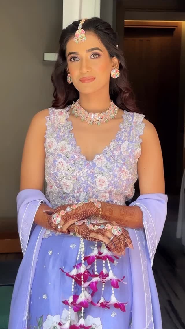 Bridal haldi makeup reel by Tejaswini Makeup Artist