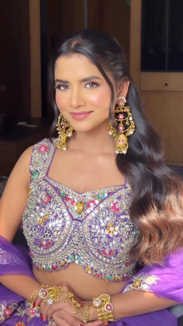 North Indian mehendi makeup reel by Tejaswini Makeup Artist