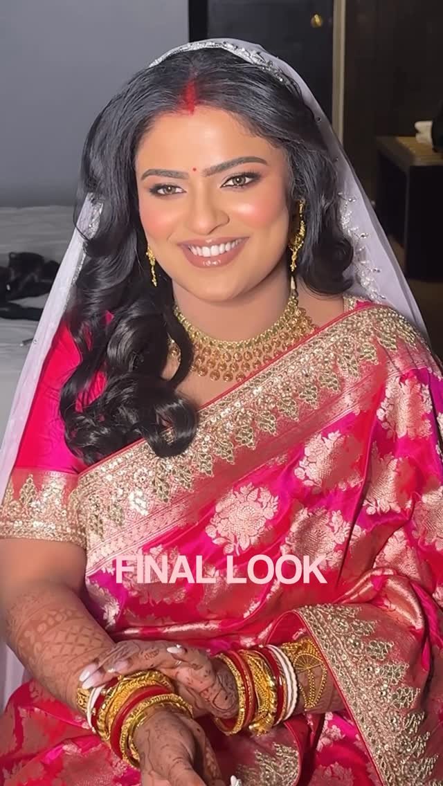 Bengali reception makeup reel by Tejaswini Makeup Artist