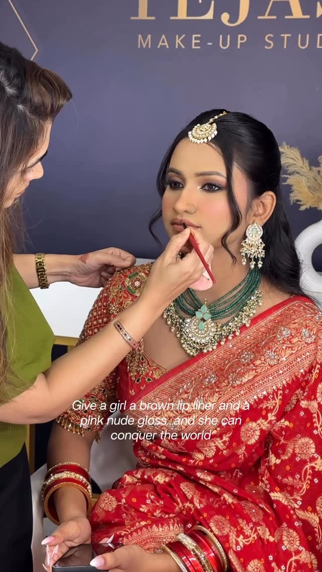 Bridal wedding makeup reel by Tejaswini Makeup Artist