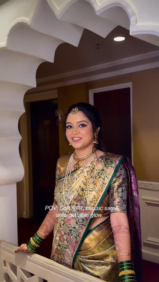 Marathi wedding makeup reel by Tejaswini Makeup Artist