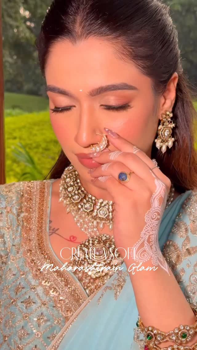 Marathi wedding makeup reel by Tejaswini Makeup Artist