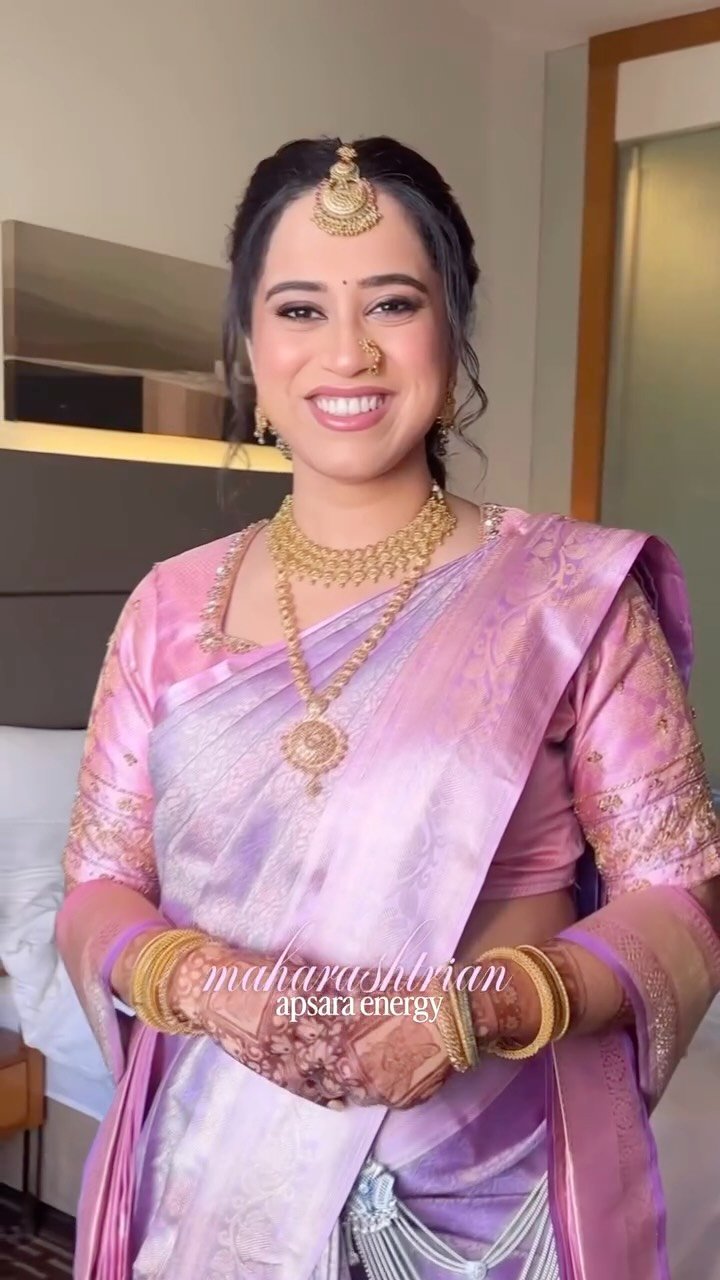 Marathi wedding makeup reel by Tejaswini Makeup Artist