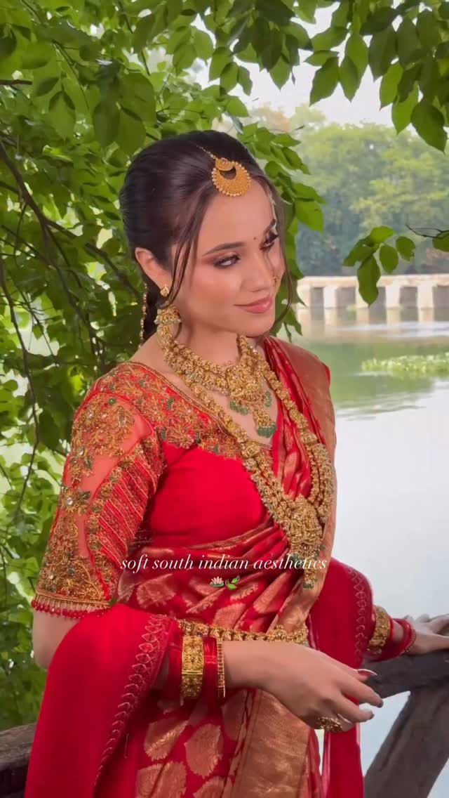 South Indian wedding makeup reel by Tejaswini Makeup Artist