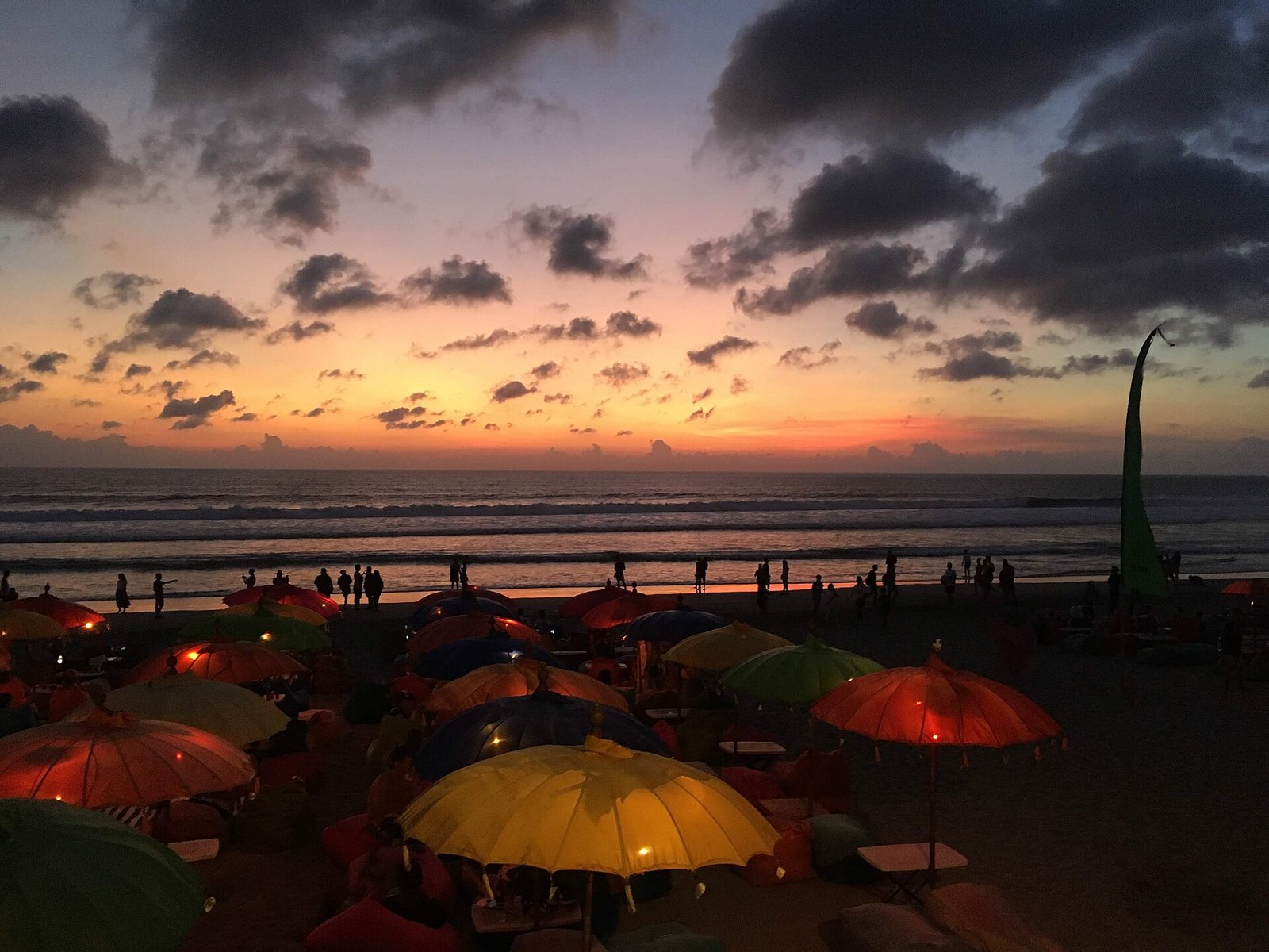 Seminyak Beach at sunset, Bali