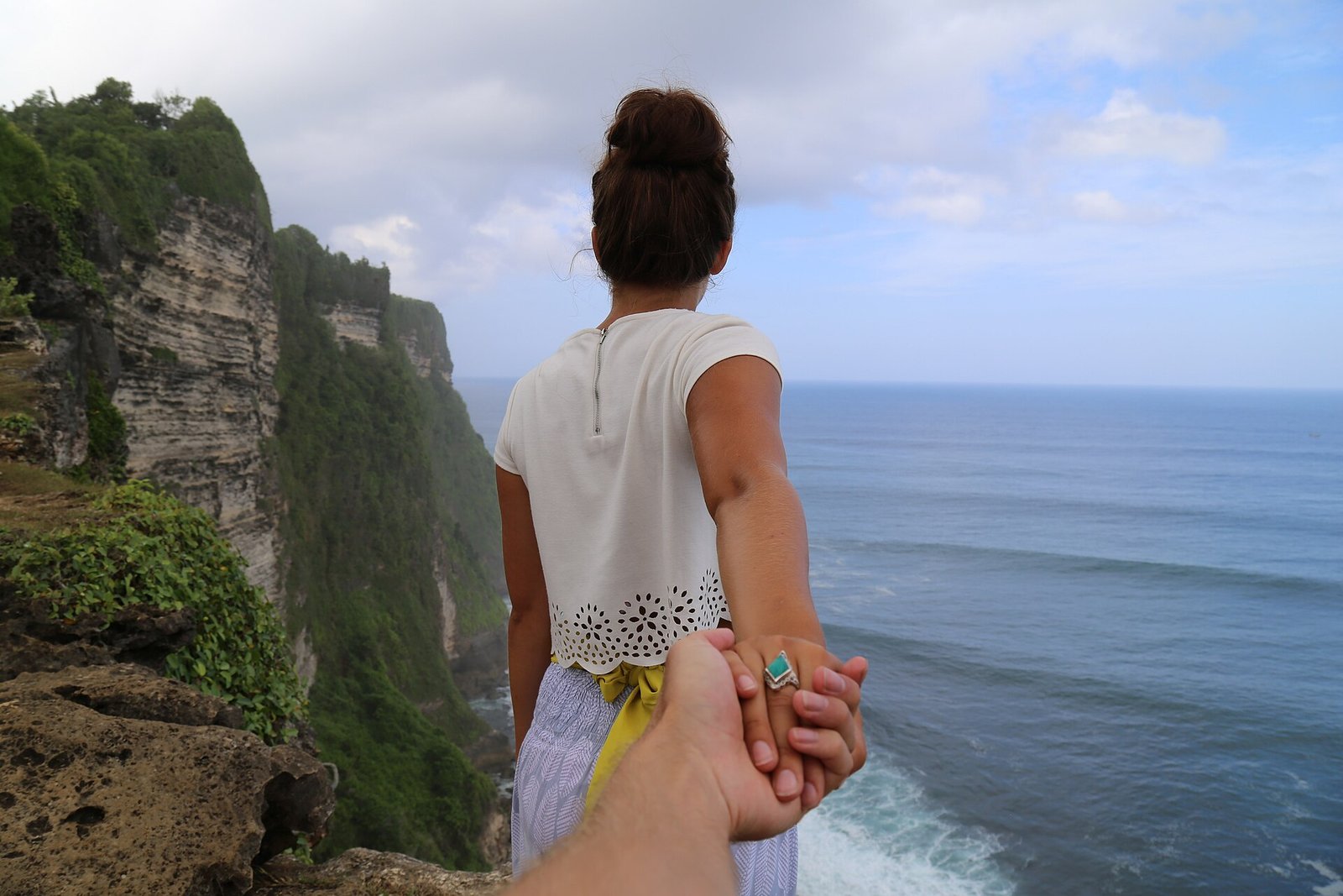 Pura Luhur Uluwatu on the cliffs of the Bukit peninsula, Bali