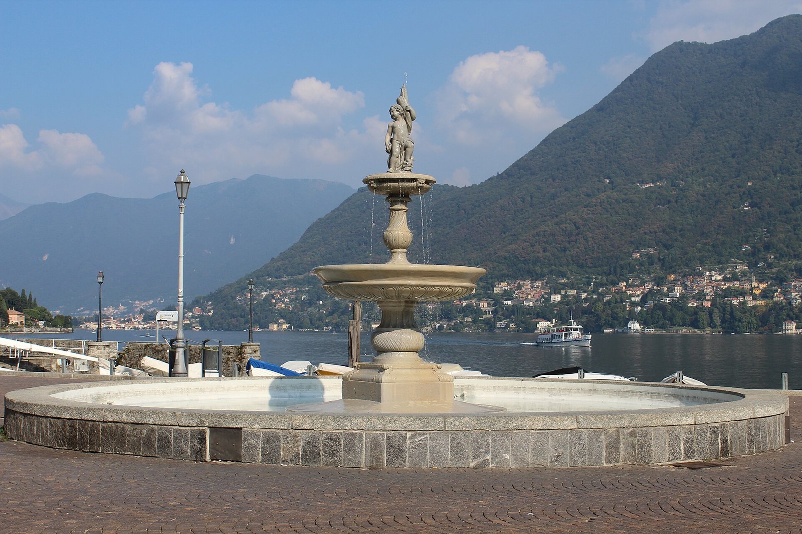 The lakefront at Cernobbio, home of Villa d'Este