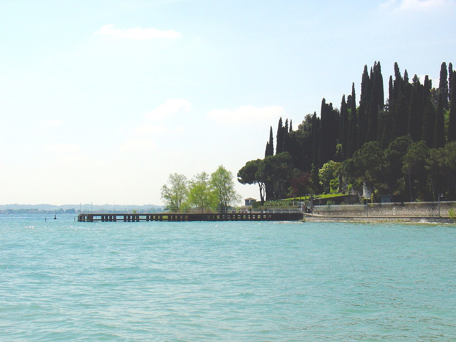 The private jetty of Villa Cortine Palace, Sirmione