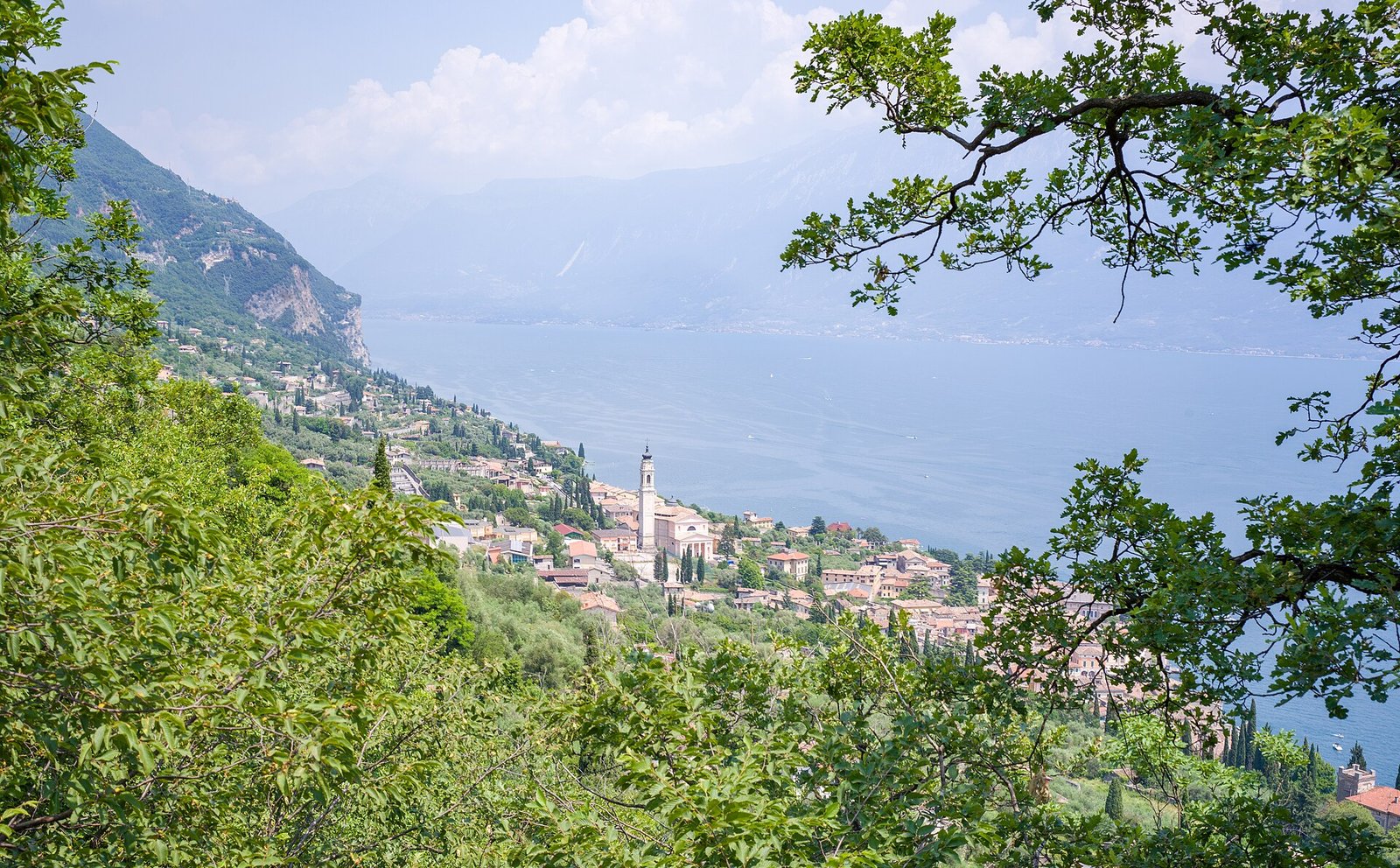 Gargnano and the hills above Lake Garda
