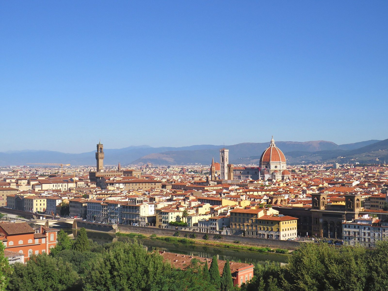 Florence from Piazzale Michelangelo, close to Villa Cora