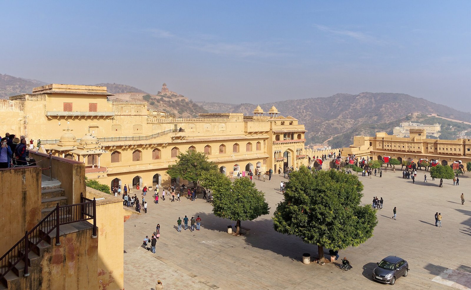 Amber Fort ramparts in the hills near Fairmont Jaipur