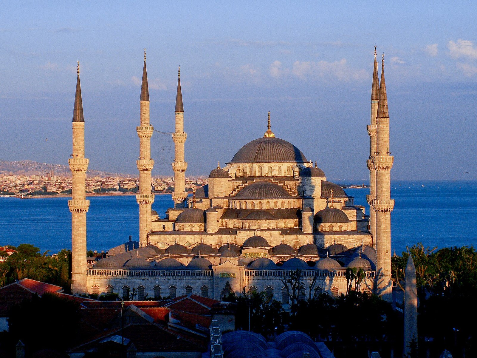The Blue Mosque at sunset