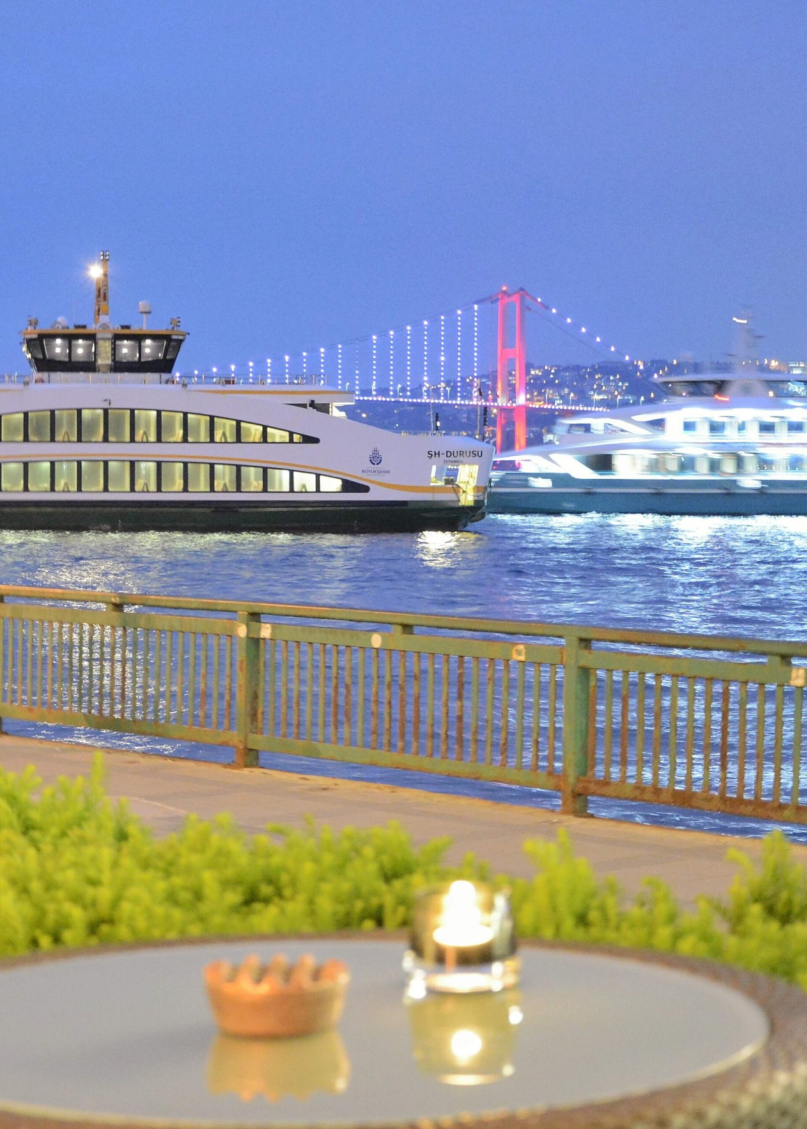 View from Shangri-La Bosphorus over the ferry dock